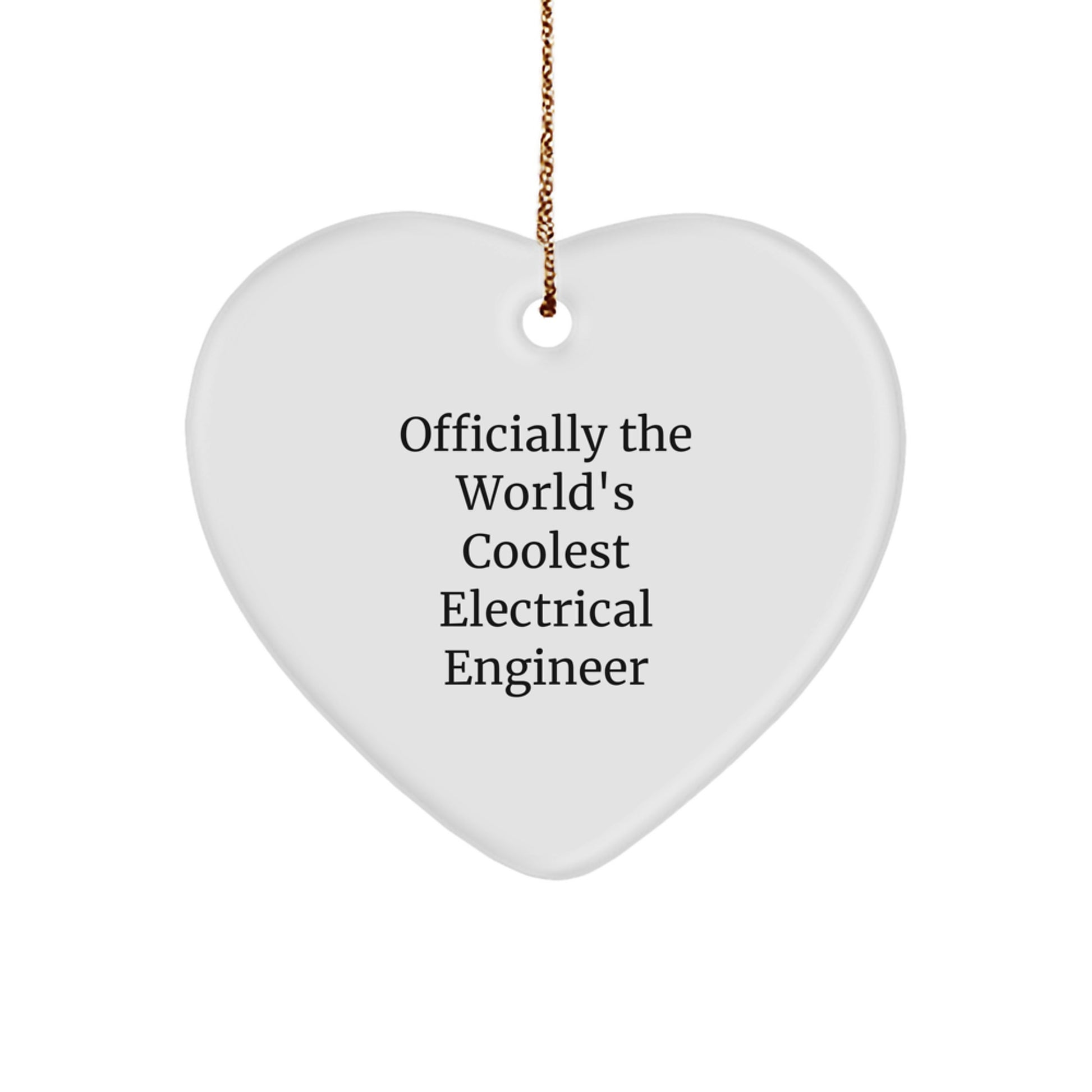 Electrical Engineer Heart Ornament Idea for Coworkers Xmas Official Gift - Image 1