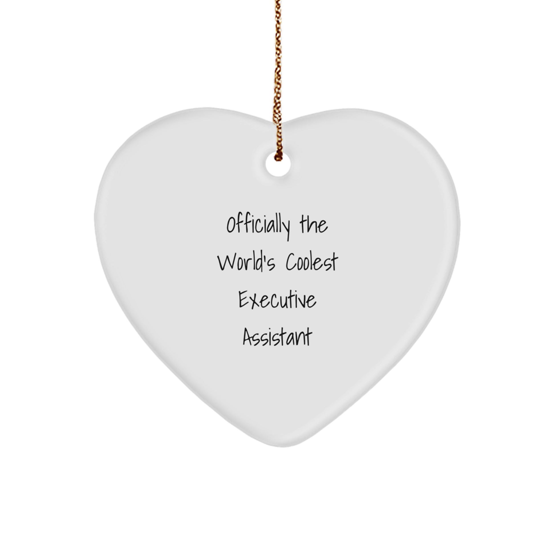 Spark Joy with Executive Assistant Heart Ornament Gift for Happy Kids - Image 1