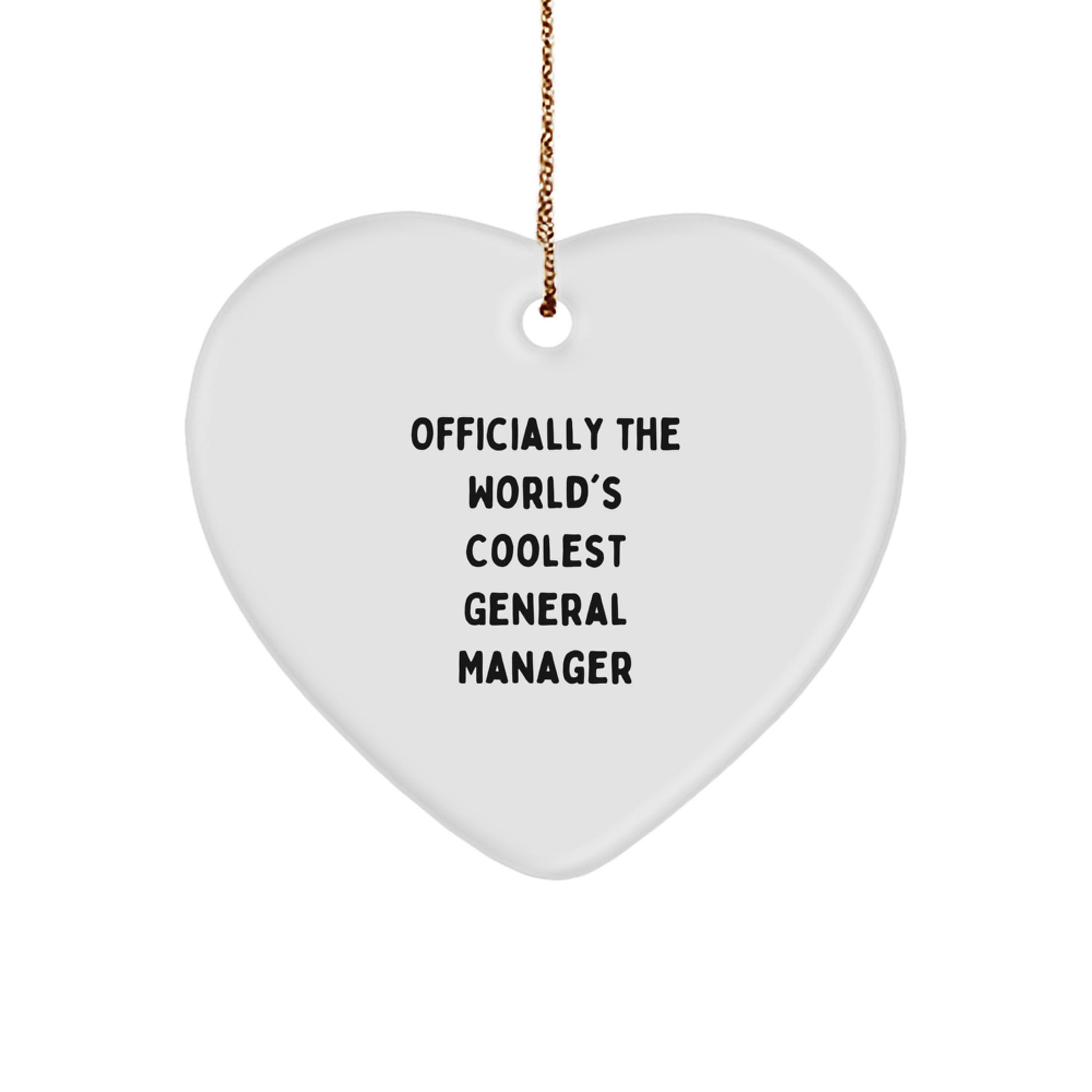 For Him General Manager World's Coolest Christmas Ornament Gift - Image 1
