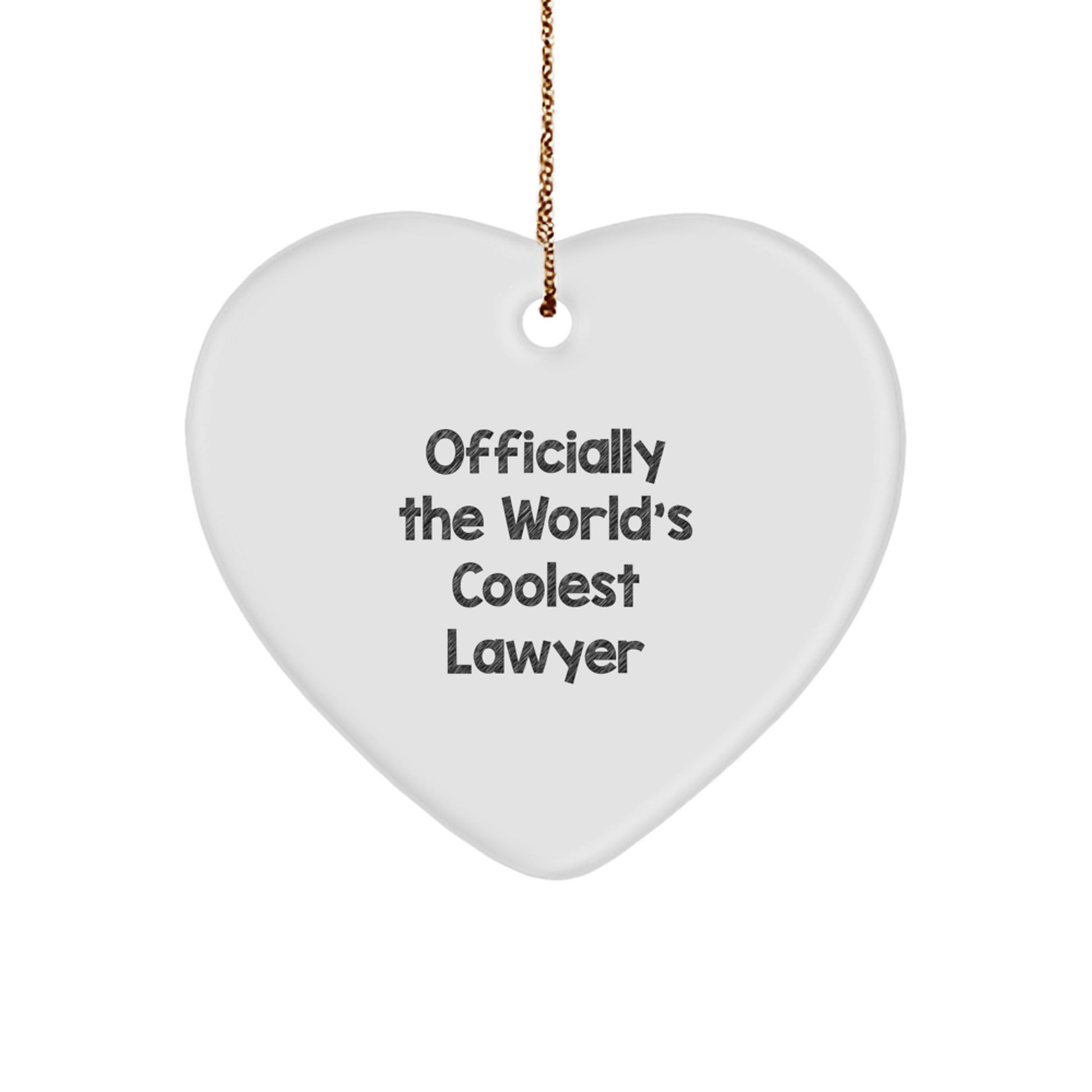 Lawyer Keepsake Christmas Ornament for Him World's Coolest Lawyer Gift - Image 1