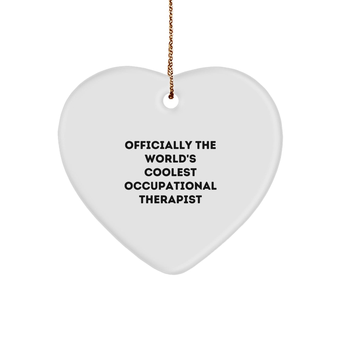 Occupational Therapist Heart Ornament Novelty Christmas Gift for Friends - Image 1
