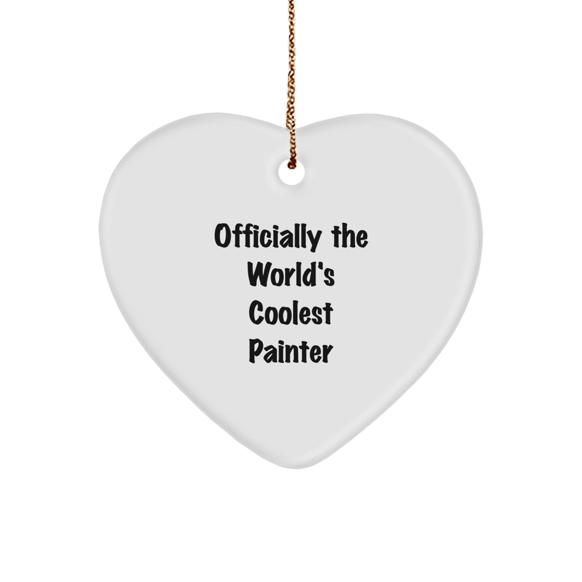 Painter Christmas Ornament for Him Gift – World's Coolest Painter - Image 1