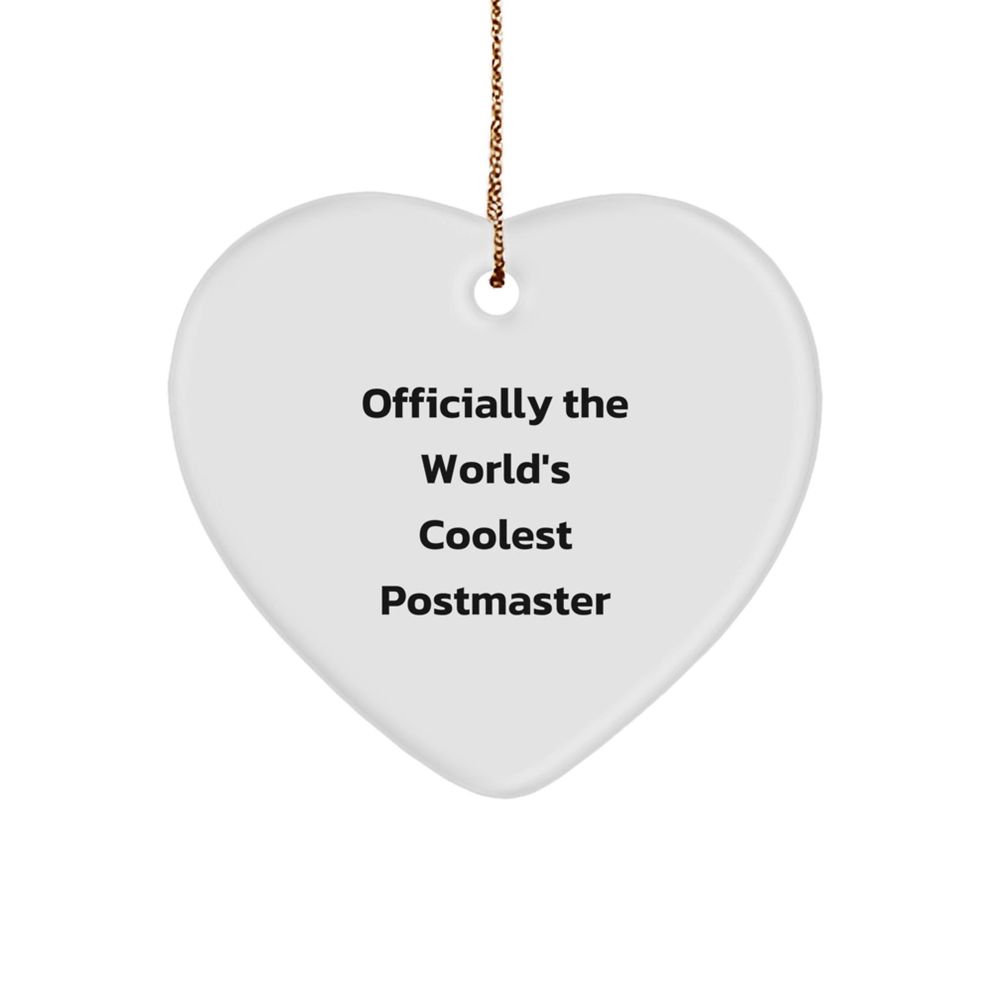 Postmaster Keepsake Christmas Ornament for Him Gift - Image 1
