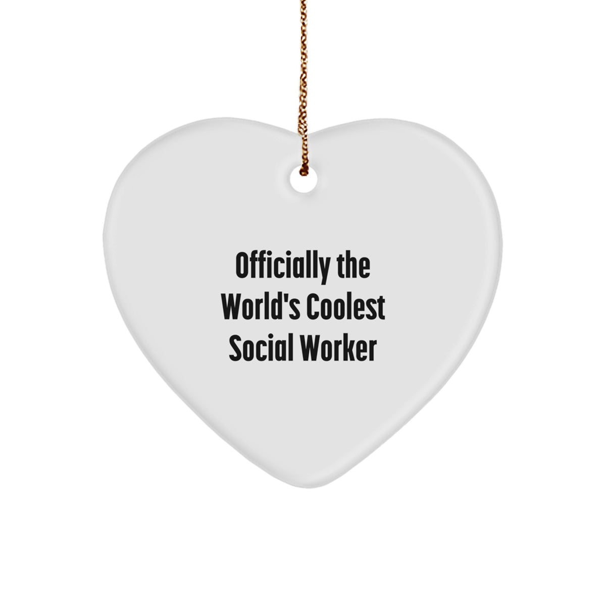 Social Worker Keepsake Christmas Ornament for Him Gift - Image 1