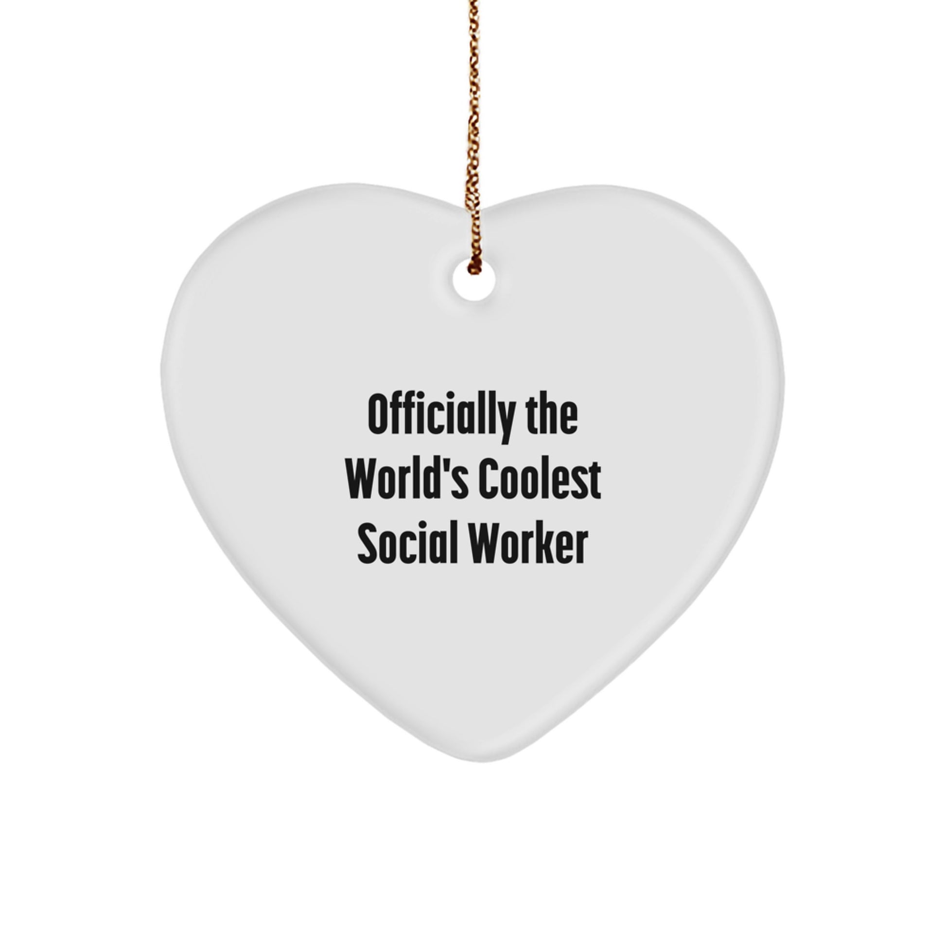 Social Worker Keepsake Christmas Ornament for Him Gift - Image 1