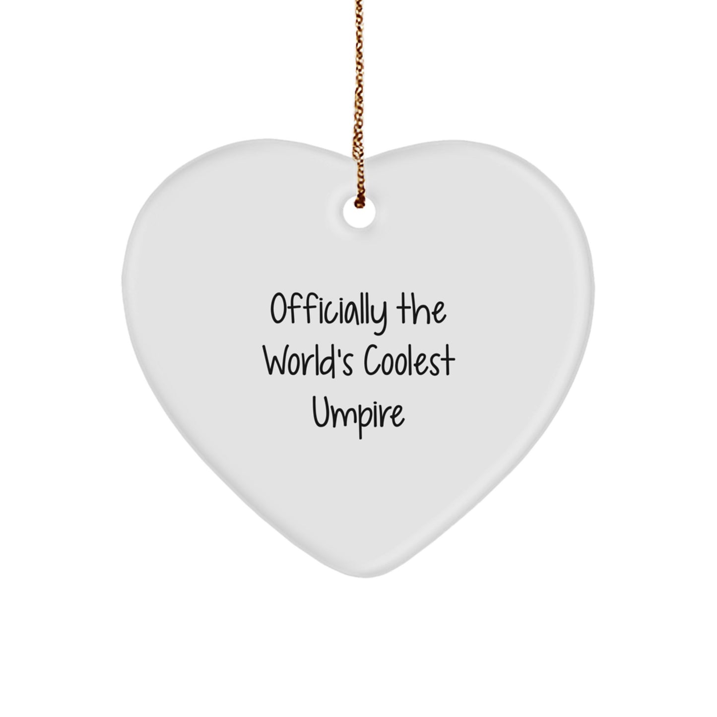 Officially Coolest Umpire Christmas Ornament Gift for Friends Novelty - Image 1