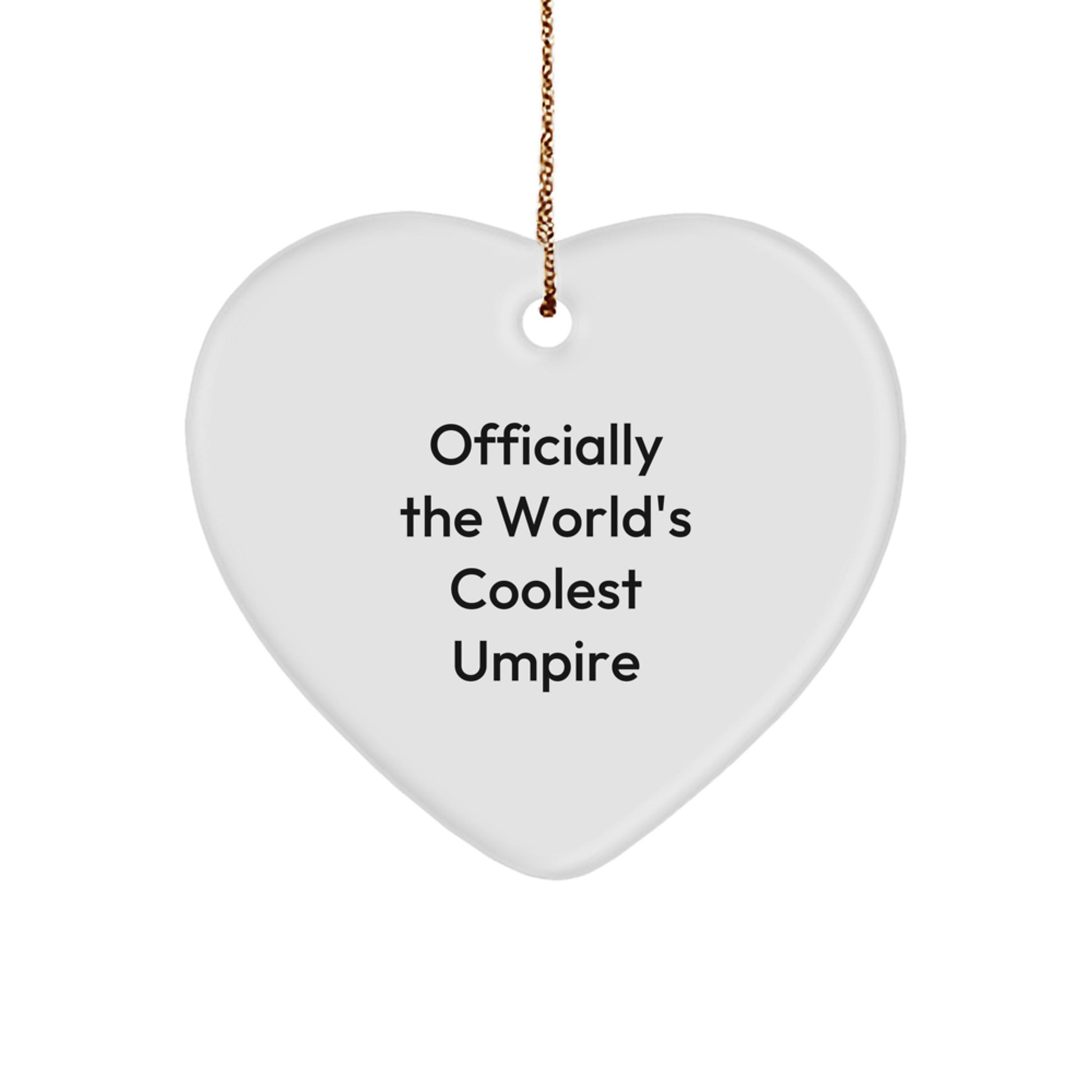 Umpire Christmas Ornament for Him Gift – The World's Coolest Umpire - Image 1