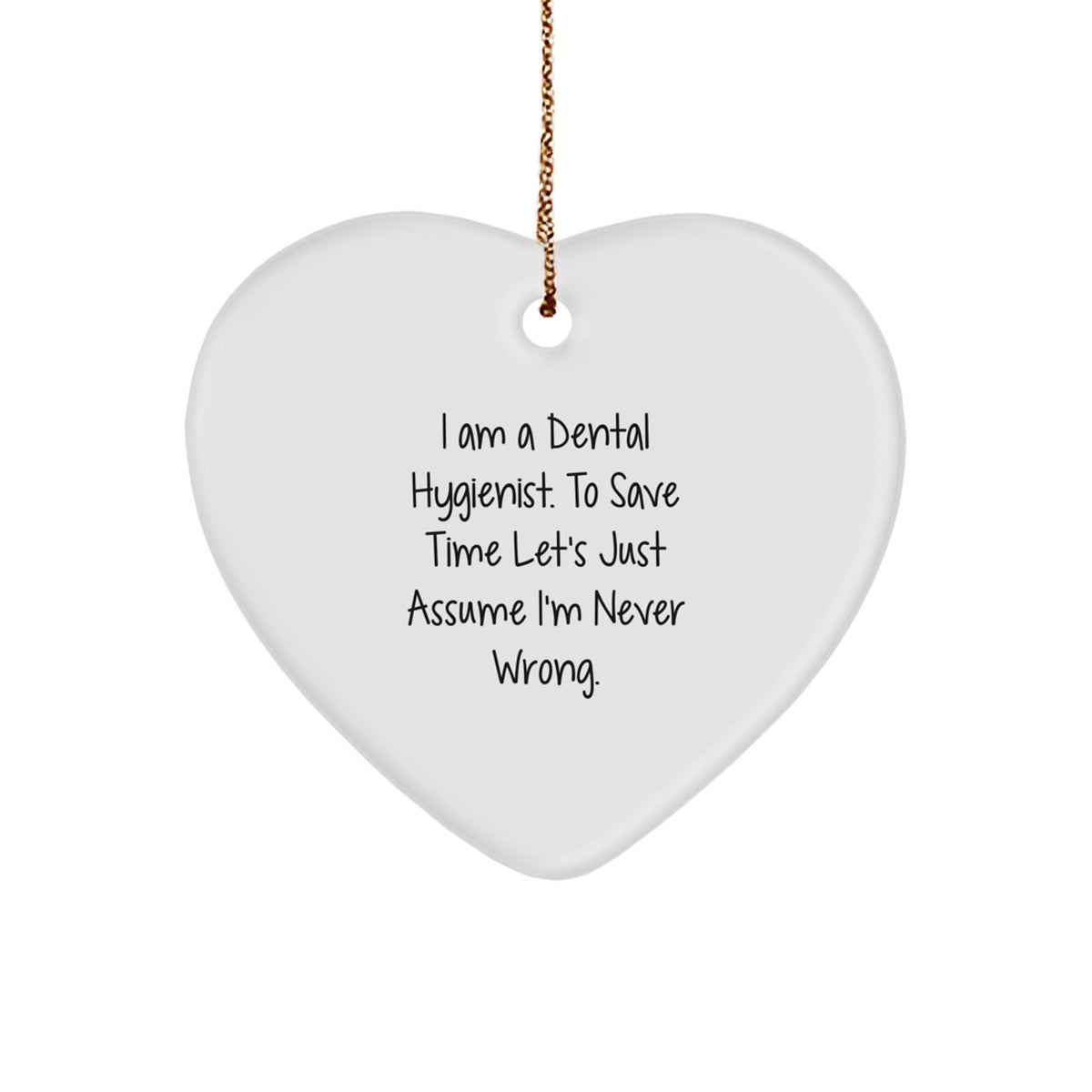 Christmas Gift for Her Dental Hygienist Keepsake Ornament Present - Image 1