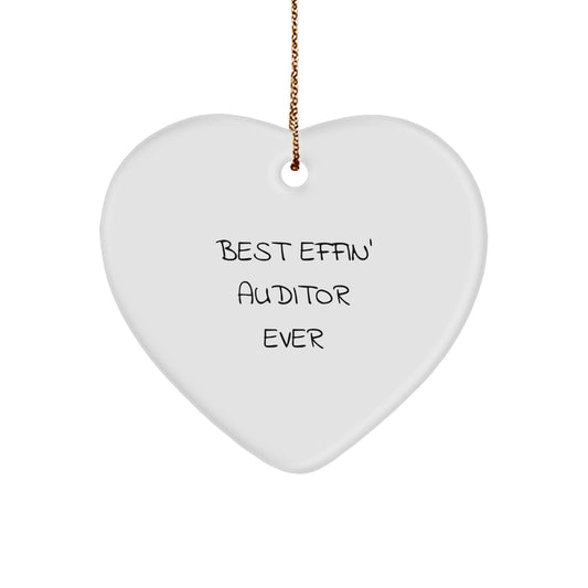 Funny Auditor Gifts for Men Unique Heart Ornament Christmas Memorable Presents from Friends - Image 1