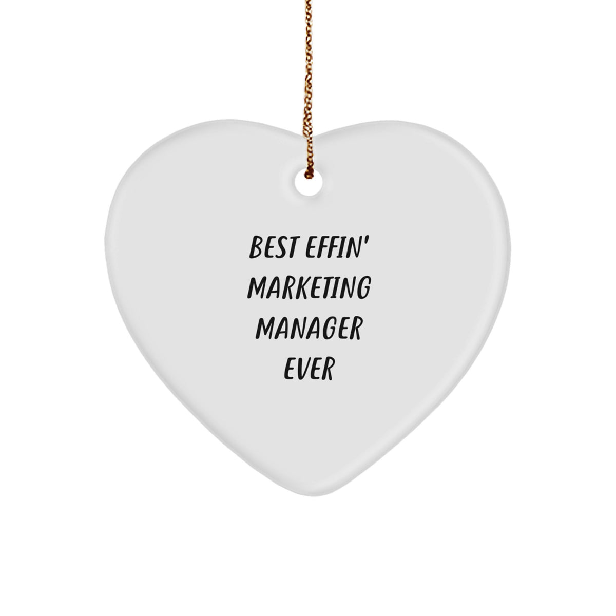 Marketing Manager Treasure Heart Ornament for Family Christmas Gift - Image 1