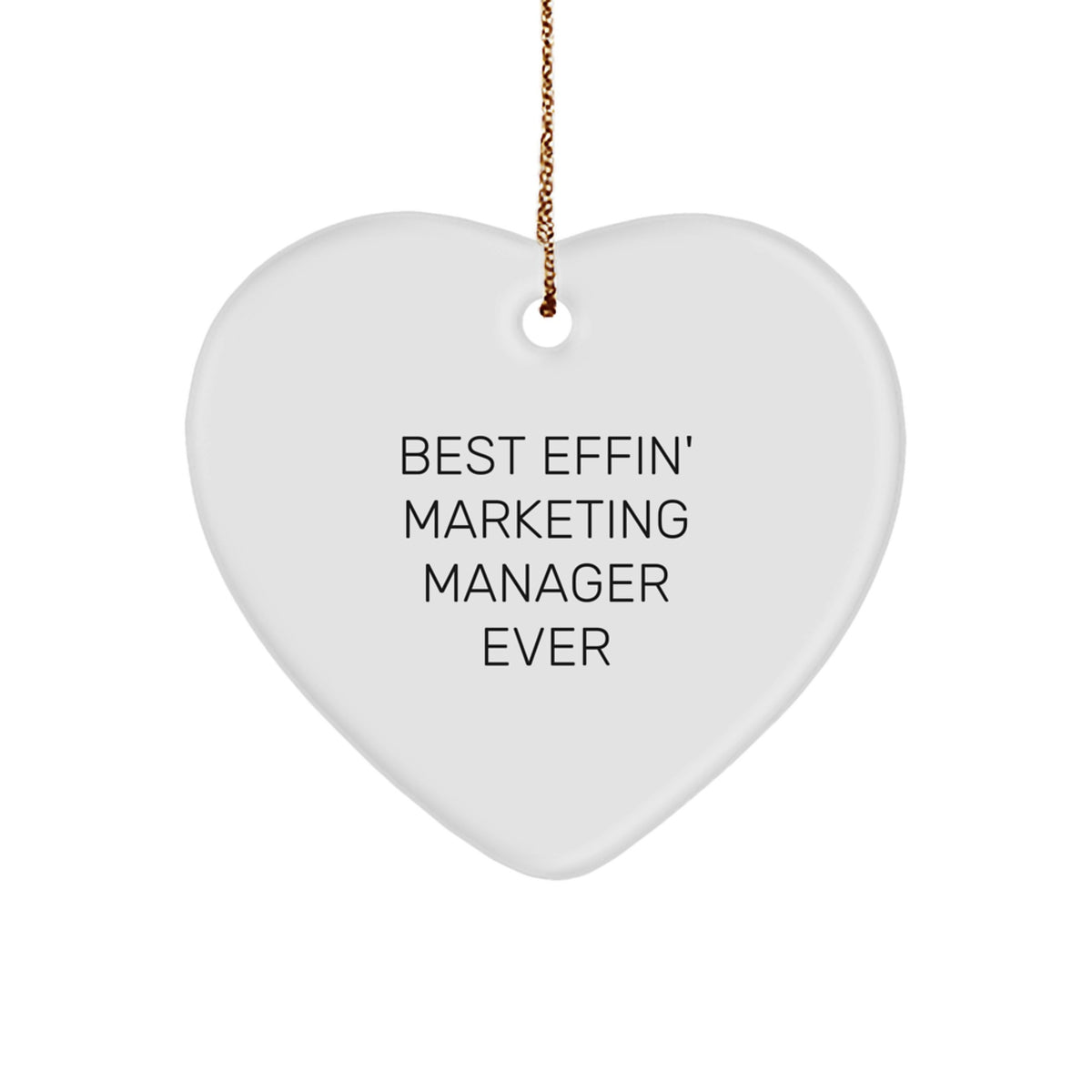 Marketing Manager Heart Ornament Idea for Coworkers Christmas Gift - Image 1