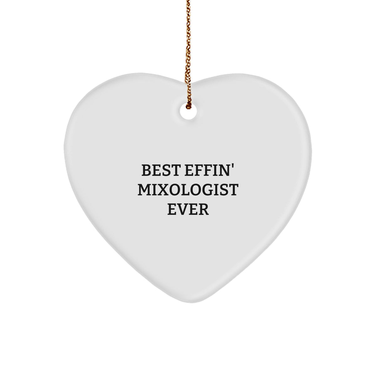 Mixologist Heart Ornament Christmas Unique Gift Unique Idea for Coworkers - Image 1