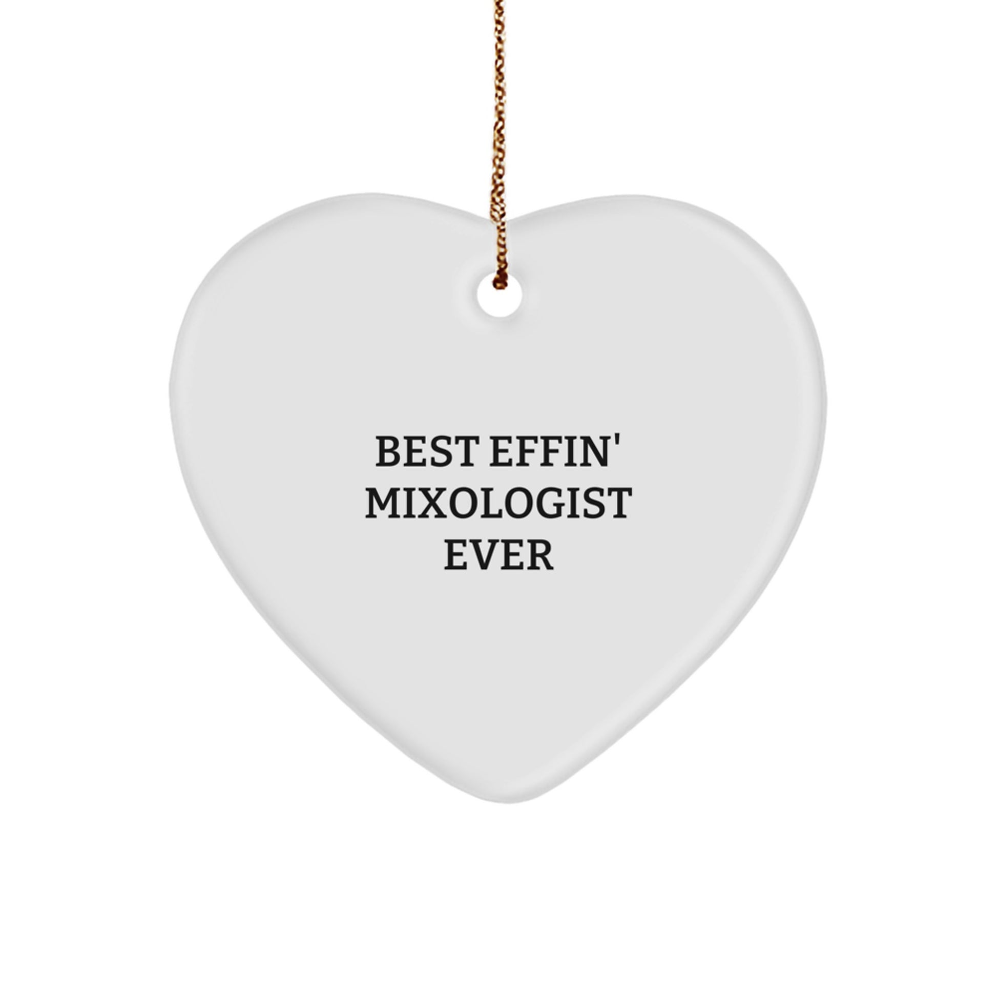 Mixologist Heart Ornament Christmas Unique Gift Unique Idea for Coworkers - Image 1