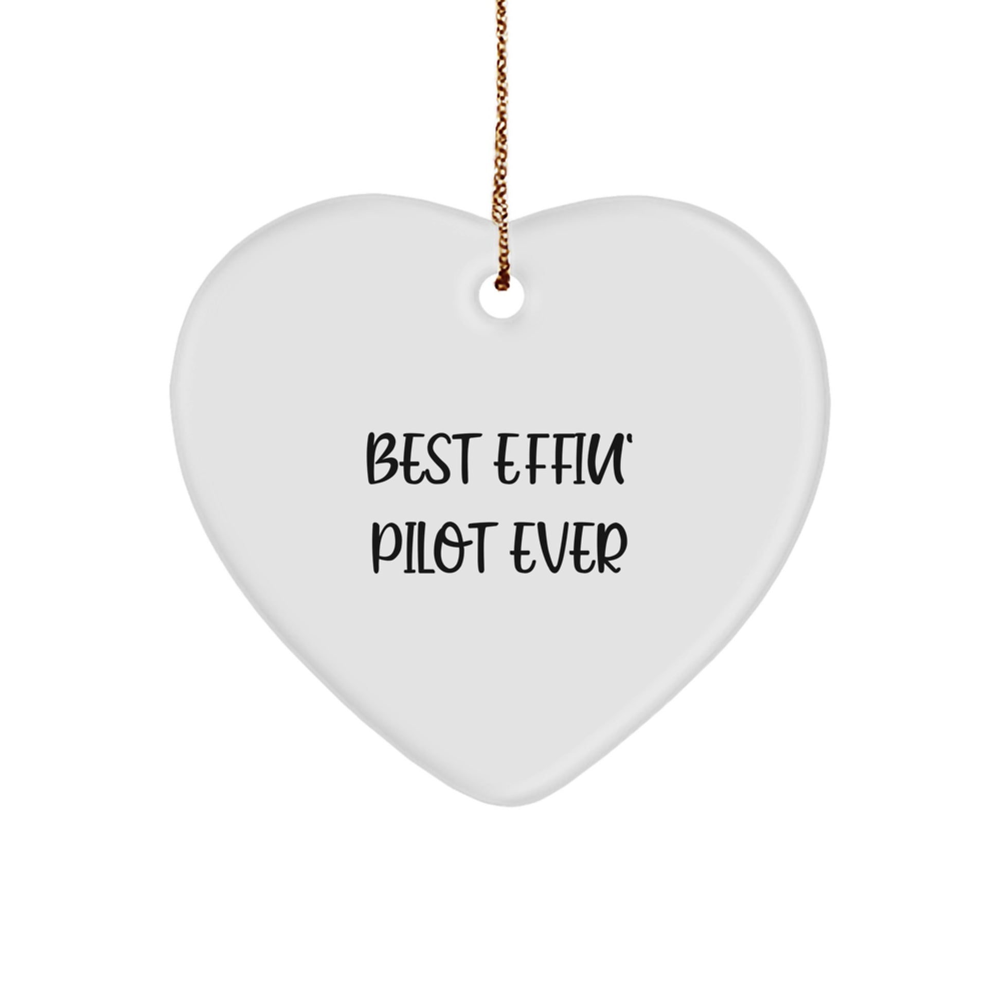 Christmas Unique Gift for Her Pilot Ornament – Effin Pilot Ever Present - Image 1