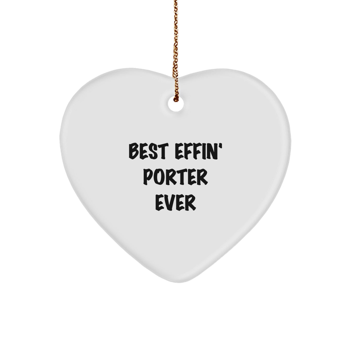 Porter Keepsake Christmas Ornament for Him Gift - Image 1