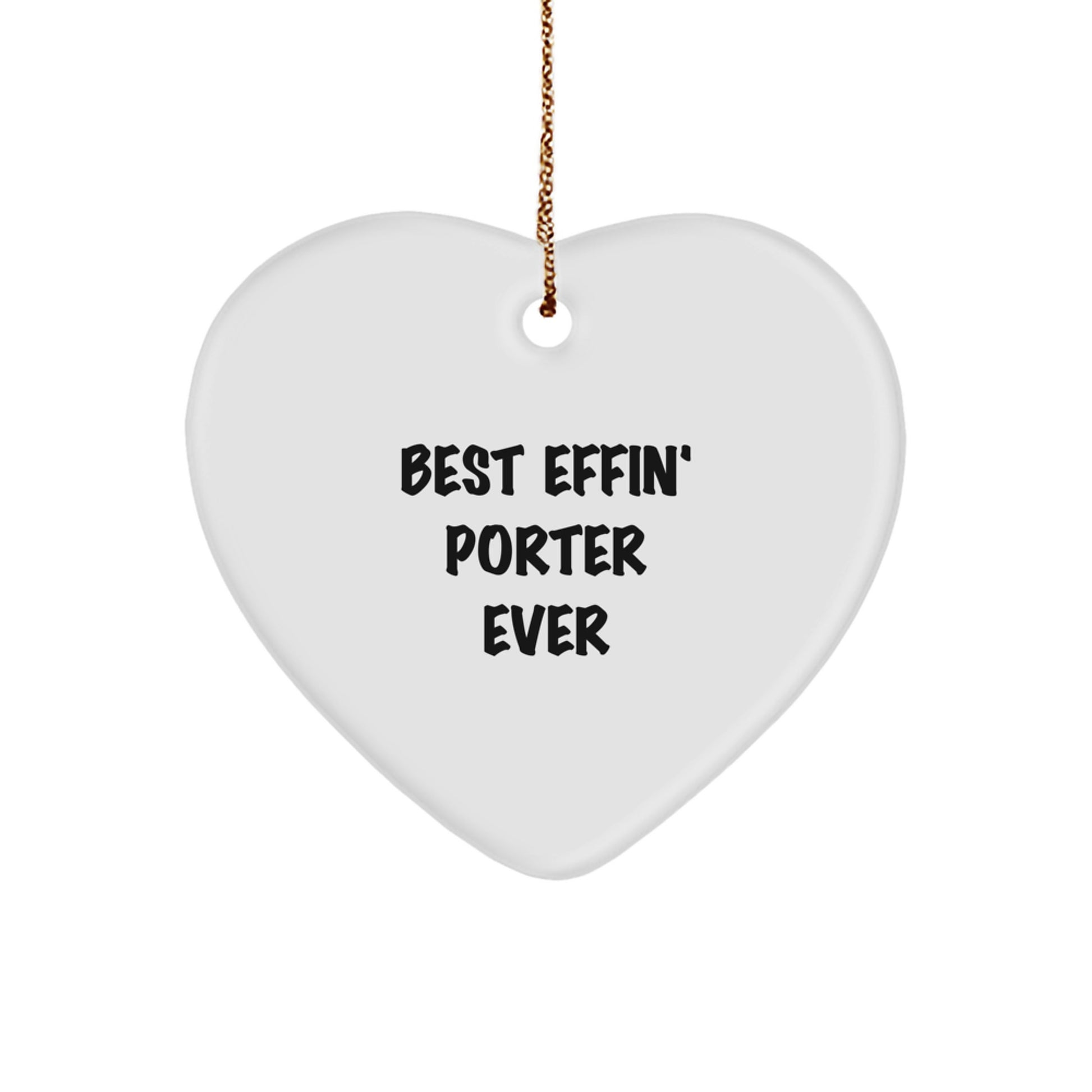 Porter Keepsake Christmas Ornament for Him Gift - Image 1
