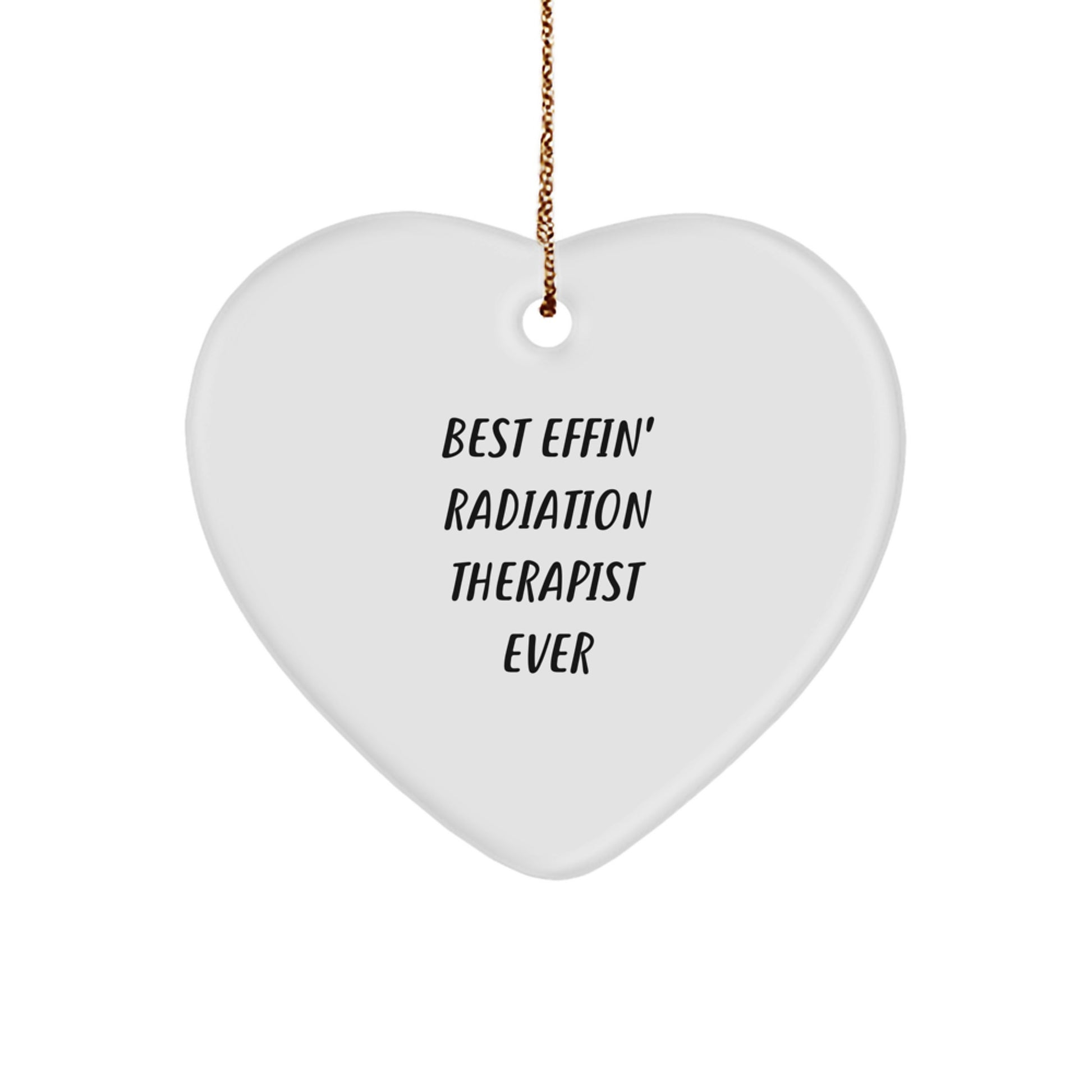 Christmas Gift for Her Radiation Therapist Heart Ornament Present - Image 1
