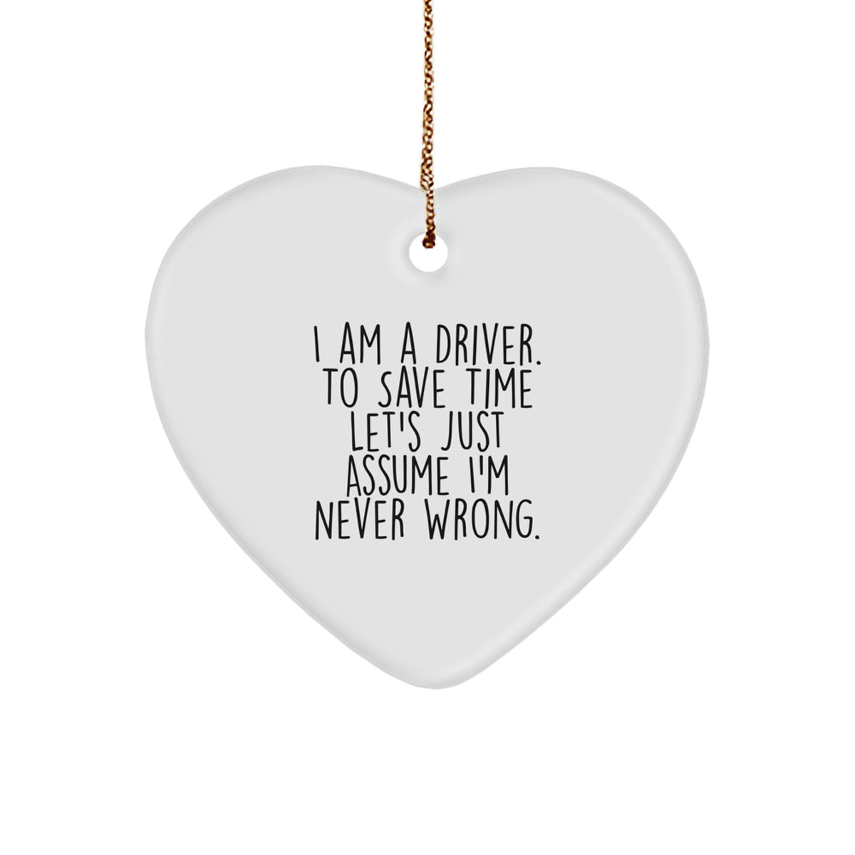 Driver Keepsake Christmas Ornament for Him Gift - Image 1