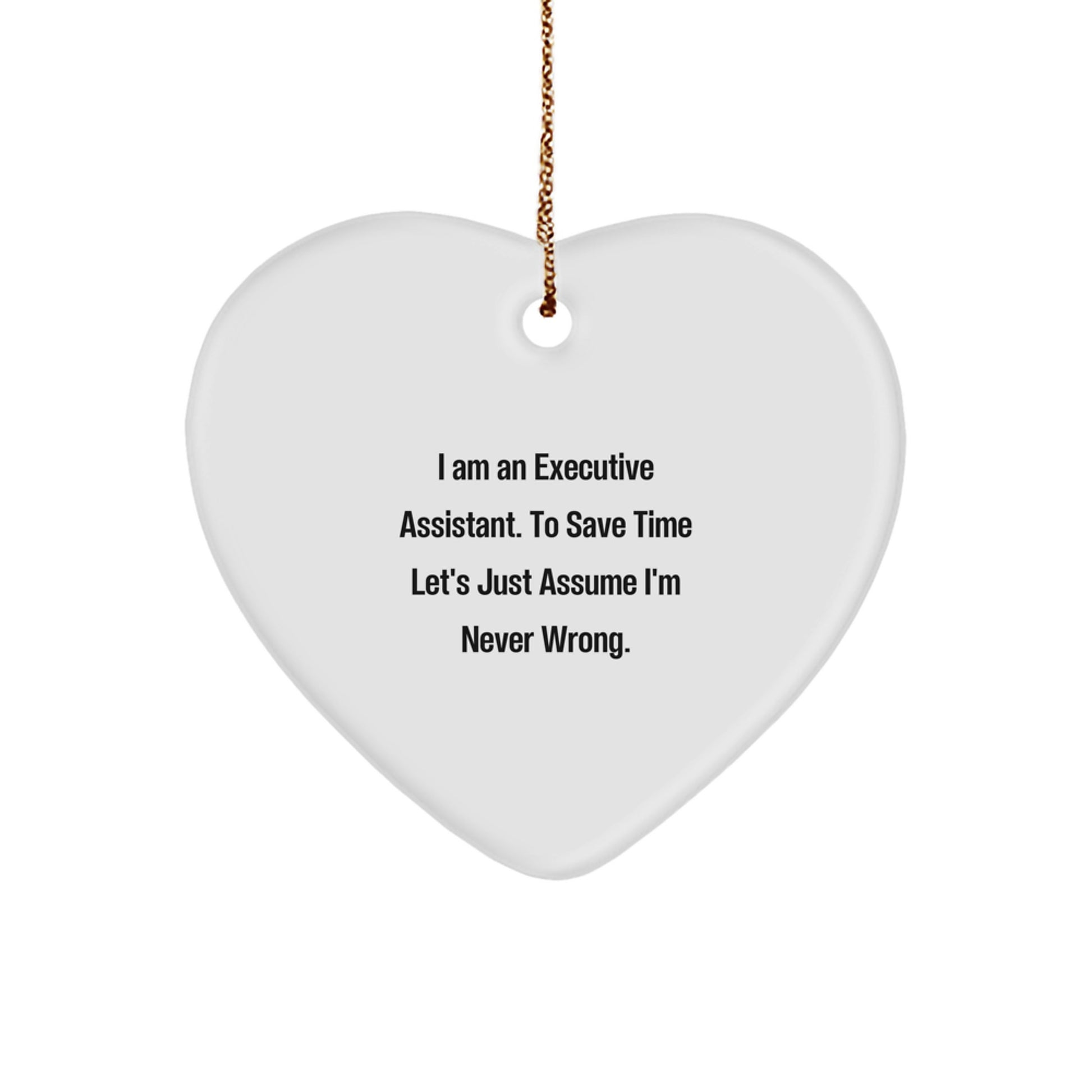 Executive Assistant Keepsake Christmas Ornament for Him Gift - Image 1