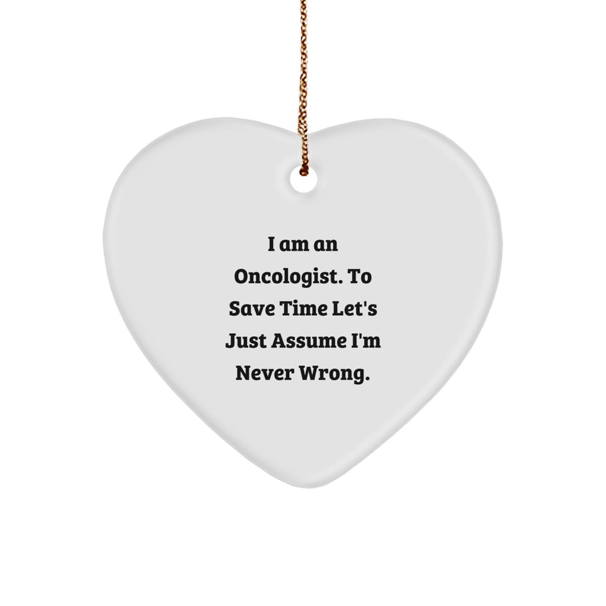 Oncologist Christmas Ornament Keepsake for Him Gift I Am an Oncologist - Image 1
