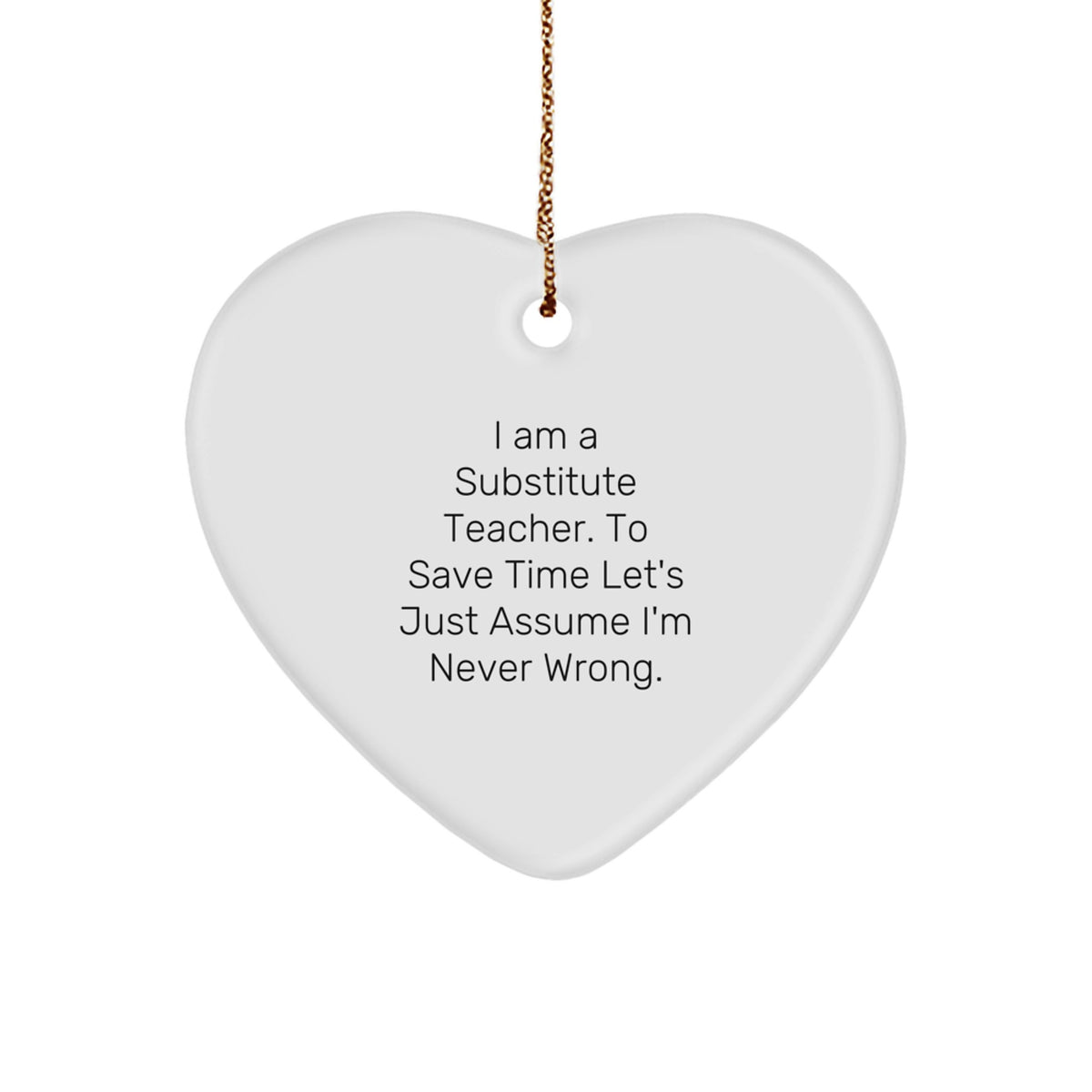 Christmas Gift for Her Substitute Teacher Christmas Ornament - I Am - Image 1