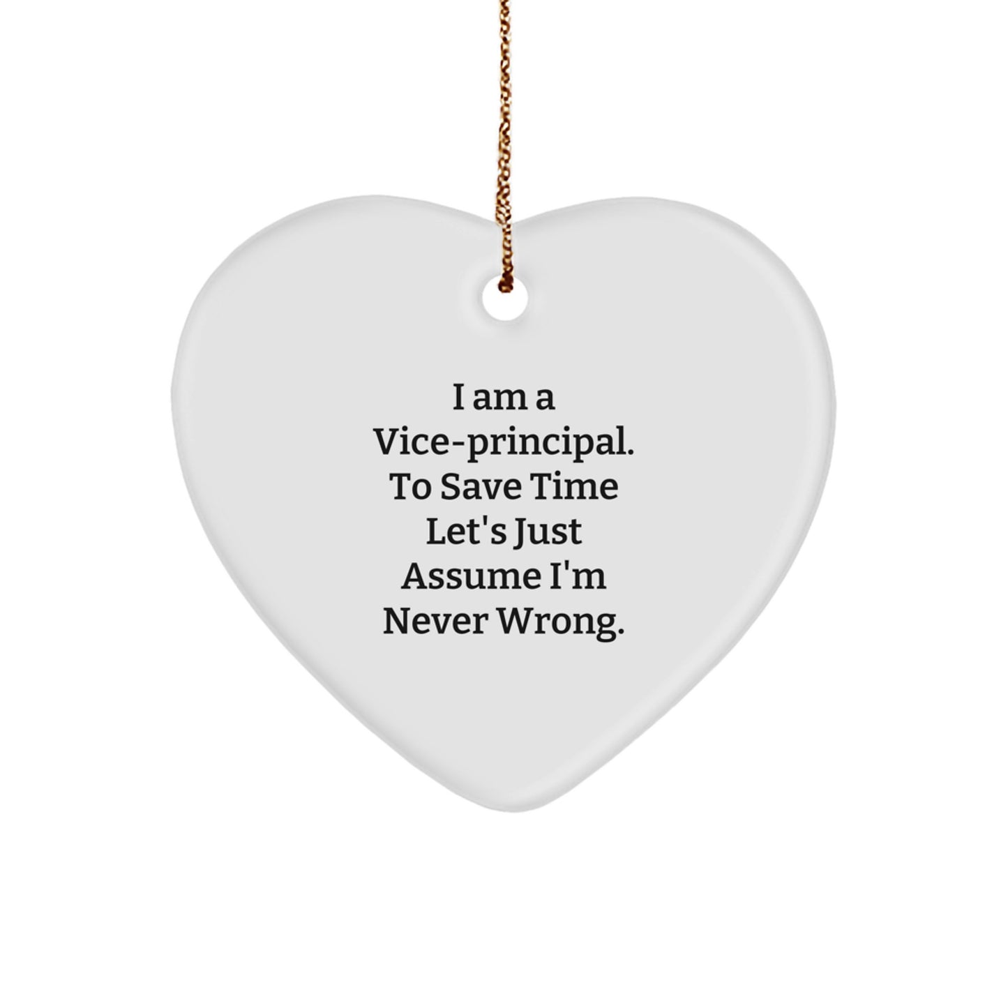 Vice-Principal Keepsake Christmas Ornament for Him Gift - Image 1