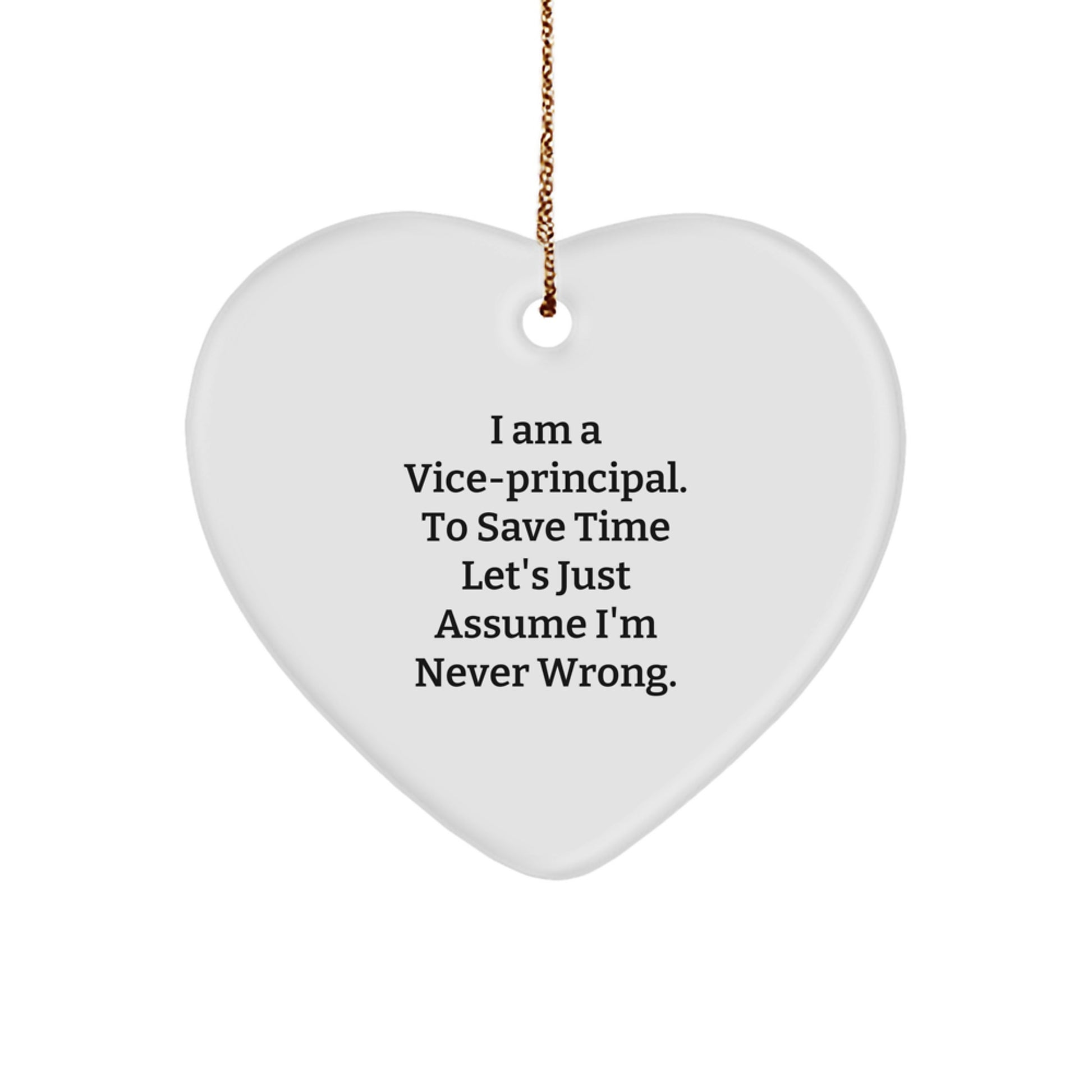Vice-Principal Keepsake Christmas Ornament for Him Gift - Image 1