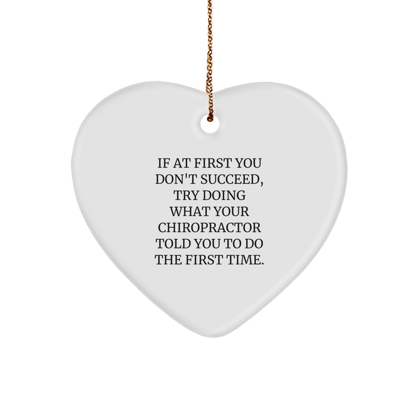 Chiropractor Keepsake Holiday Christmas Ornament for Him Gift - Image 1