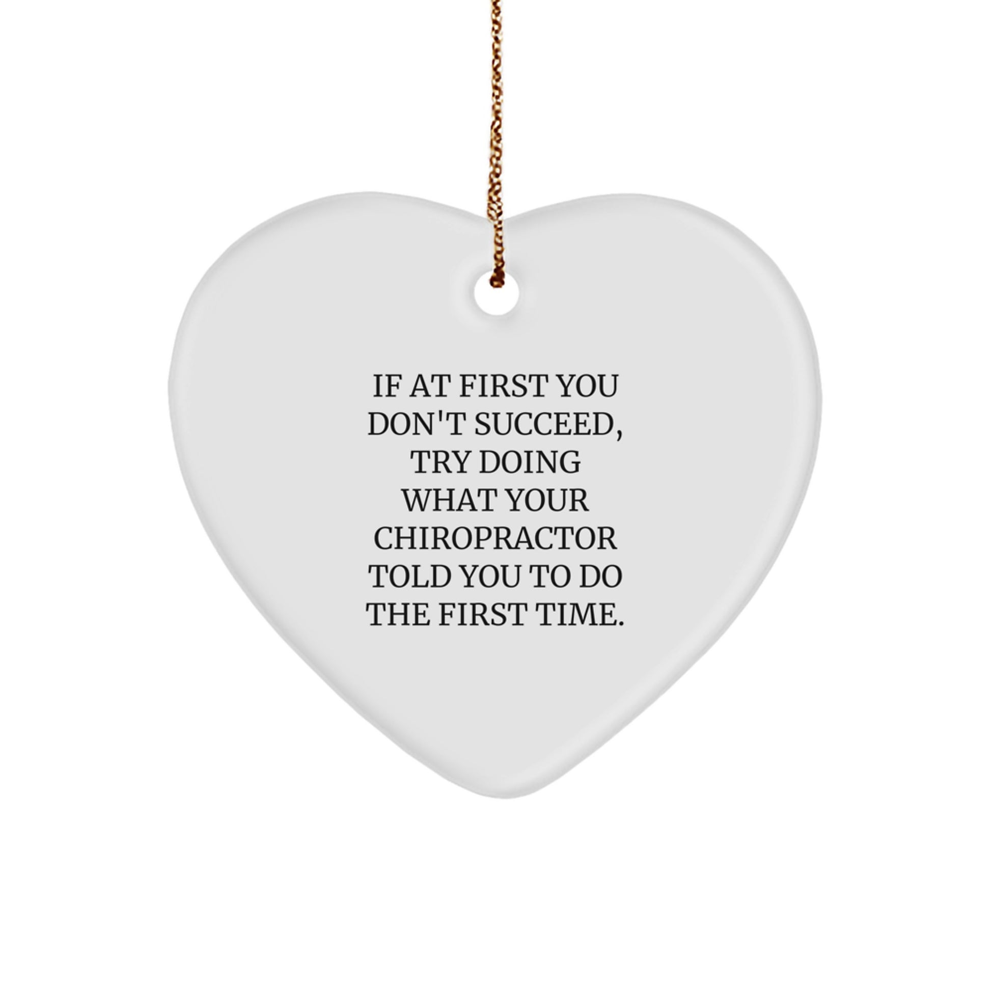 Chiropractor Keepsake Holiday Christmas Ornament for Him Gift - Image 1