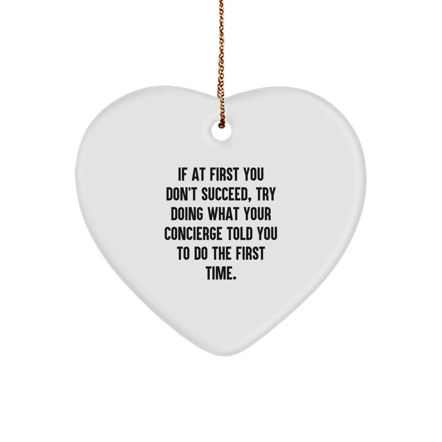 Concierge Keepsake Christmas Ornament for Him Gift - Image 1