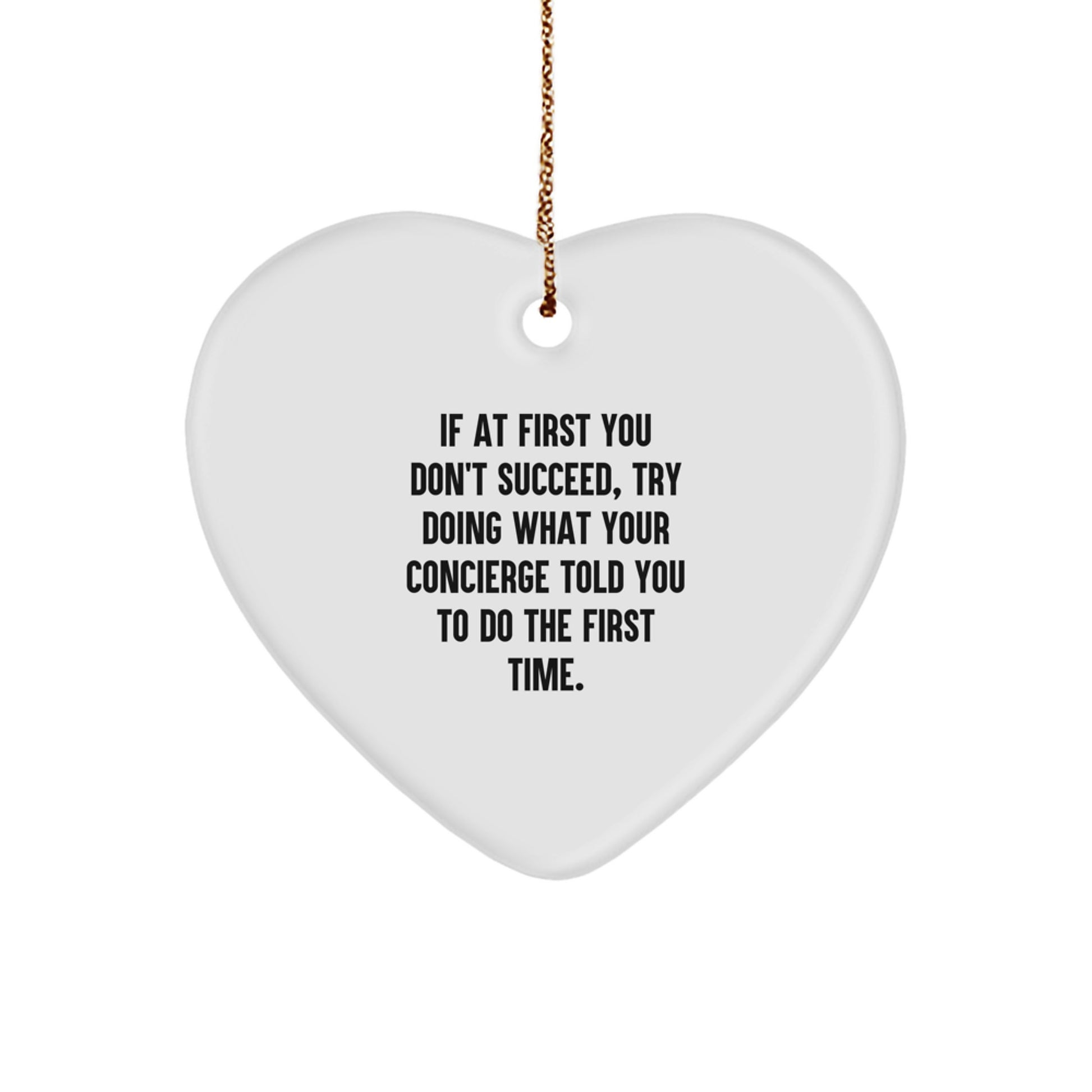 Concierge Keepsake Christmas Ornament for Him Gift - Image 1