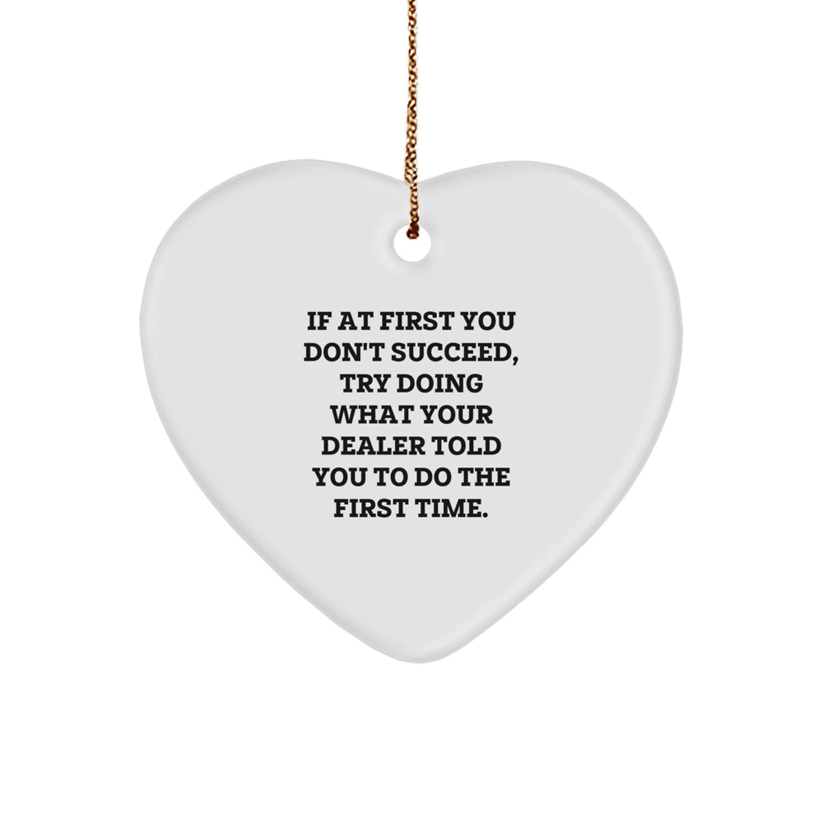 Whimsical Dealer Christmas Ornament Gift for Friends - Image 1