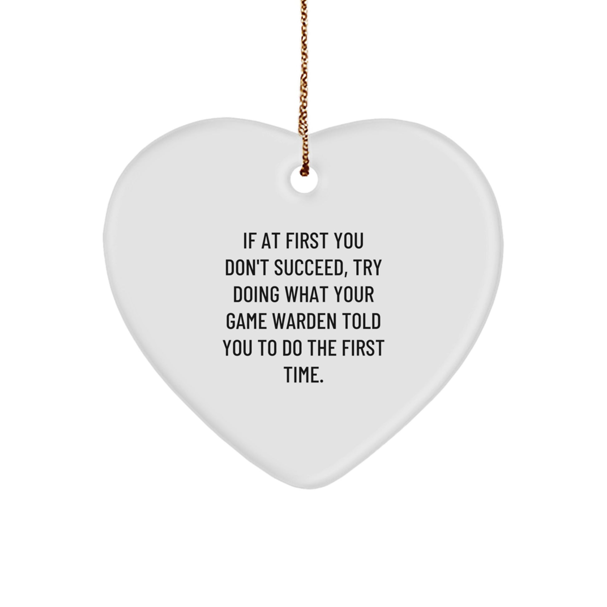 Christmas Gift for Her Game Warden Keepsake Ornament - Image 1