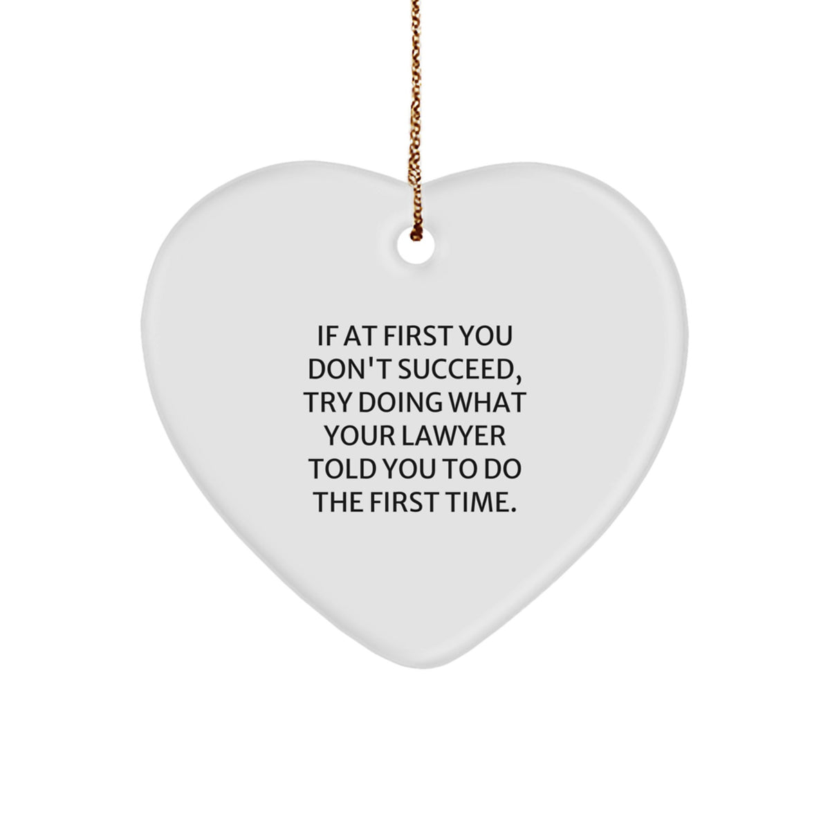 Christmas Gift for Her Lawyer Heart Ornament Keepsake Present Holiday - Image 1