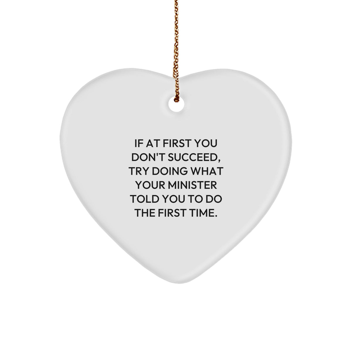 Minister Keepsake Christmas Ornament for Him Gift - Image 1
