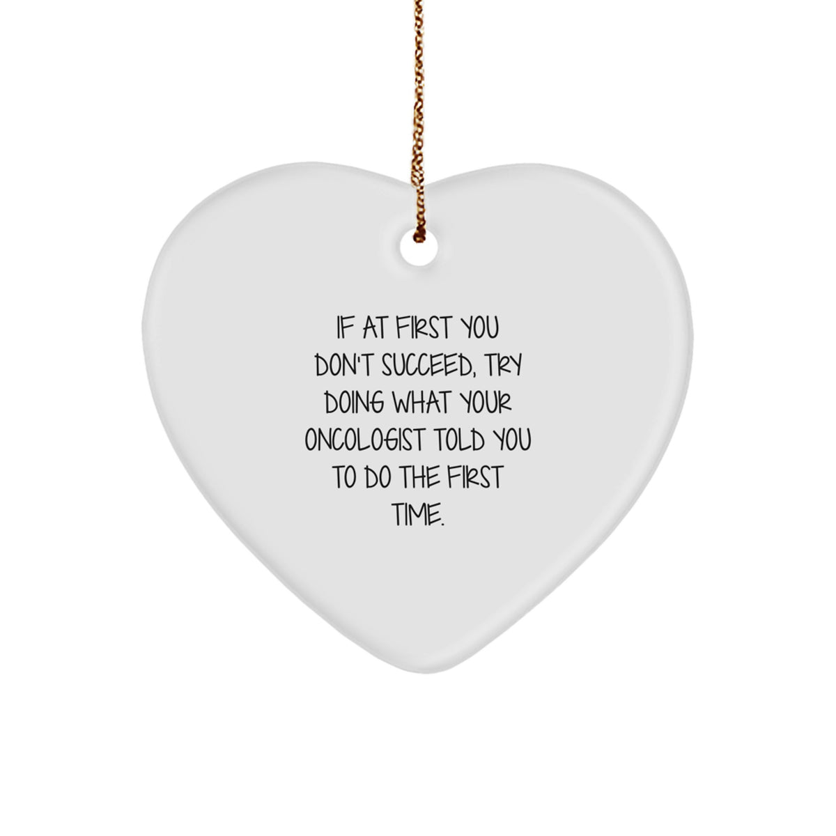 Oncologist Heart Bright Christmas Ornament Keepsake for Him Gift - Image 1