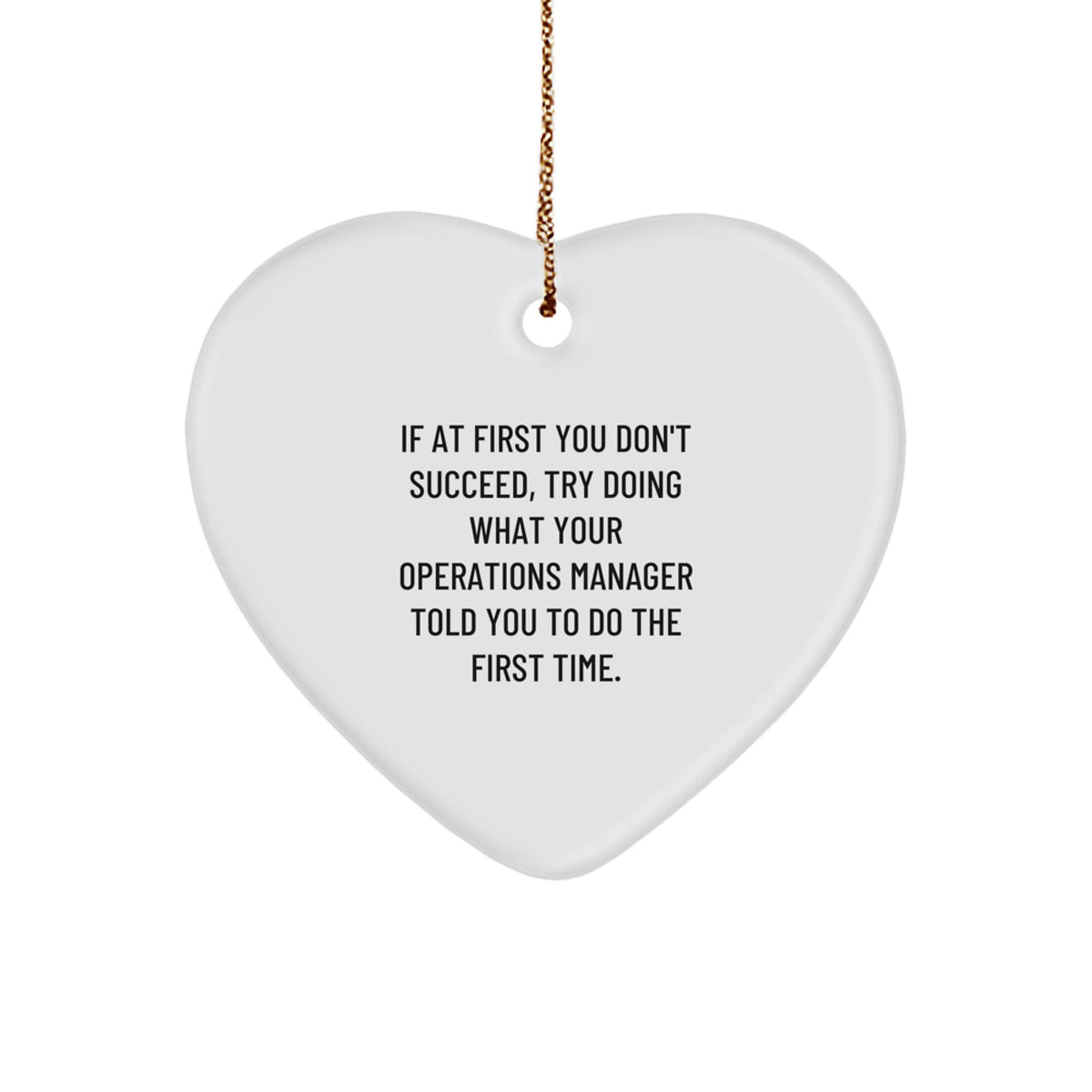 Operations Manager Keepsake Christmas Ornament for Him Gift - Image 1