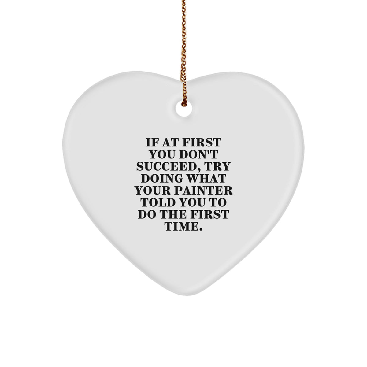 Christmas Gift Keepsake for Her Painter Heart Ornament Present - Image 1