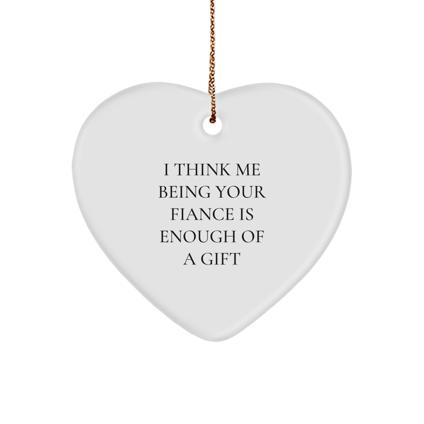 Heartfelt Fiance Gift Ideas Funny Ornaments for Your Special Someone Unique Christmas Unique Gifts from Men to Fiancee - Image 1