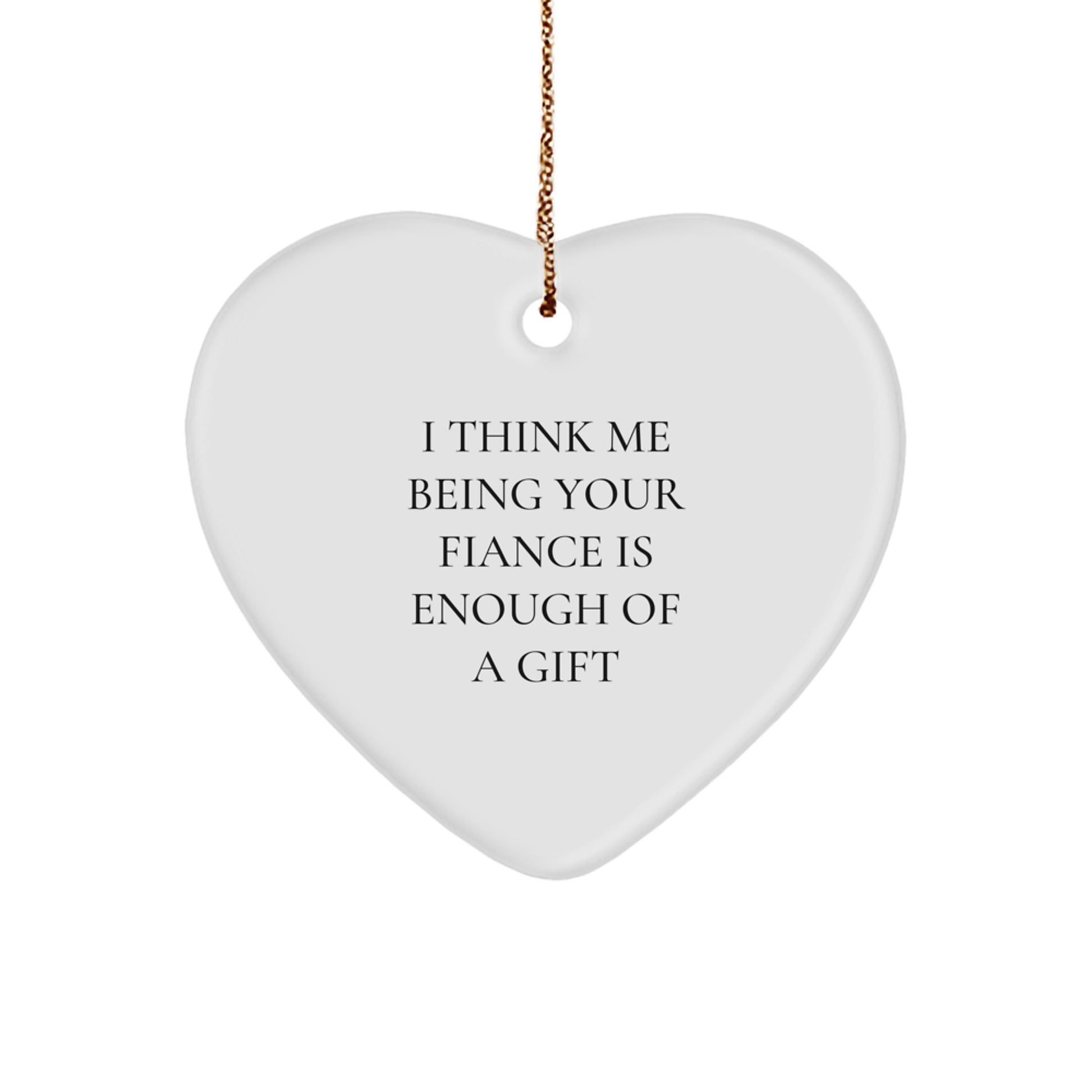 Heartfelt Fiance Gift Ideas Funny Ornaments for Your Special Someone Unique Christmas Unique Gifts from Men to Fiancee - Image 1