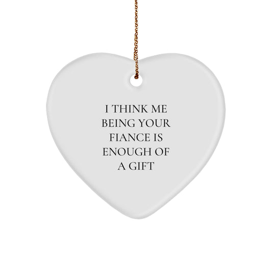 Heartfelt Fiance Gift Ideas Funny Ornaments for Your Special Someone Unique Christmas Unique Gifts from Men to Fiancee - Image 1