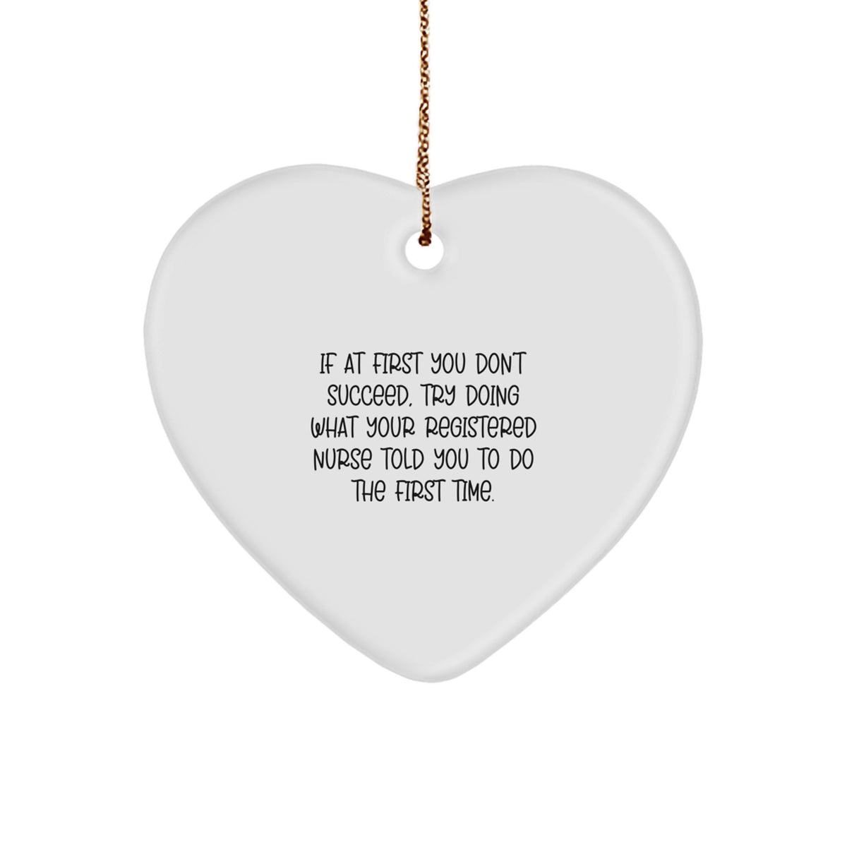 Registered Nurse Heart Christmas Ornament Gift for Coworkers Idea - Image 1