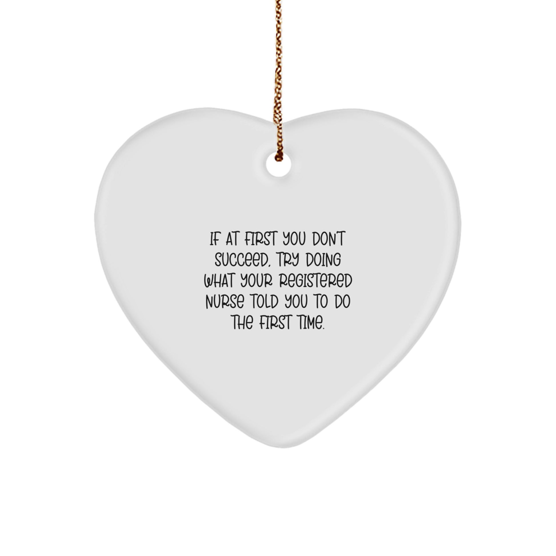 Registered Nurse Heart Christmas Ornament Gift for Coworkers Idea - Image 1