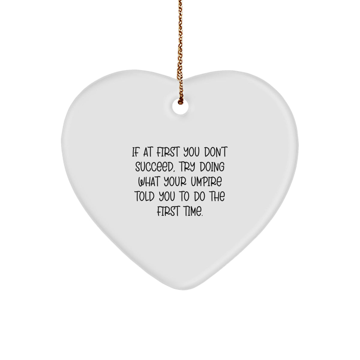 Encouraging Umpire Christmas Ornament for Friends Novelty Gift - Image 1