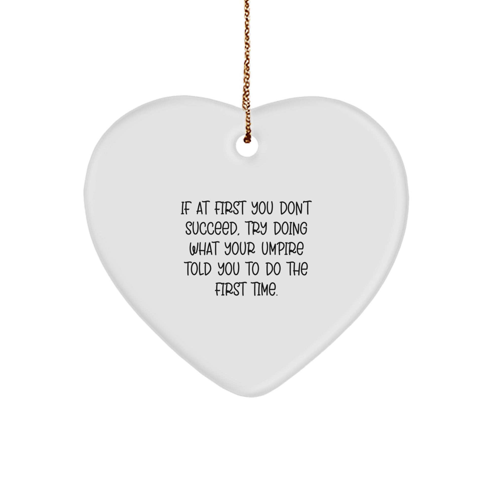 Encouraging Umpire Christmas Ornament for Friends Novelty Gift - Image 1