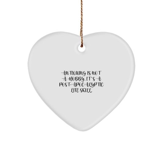 Favorite Christmas Ornament Gift for Kids - Antiquing Is Not A Hobby - Image 1