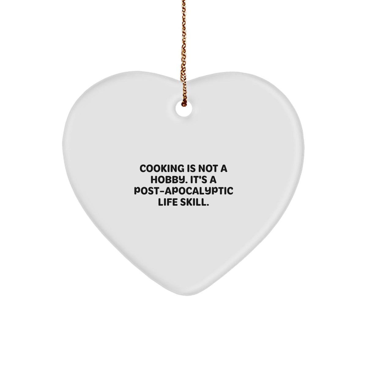 Christmas Gift for Her Present Cooking Is Not A Hobby Ornament - Image 1