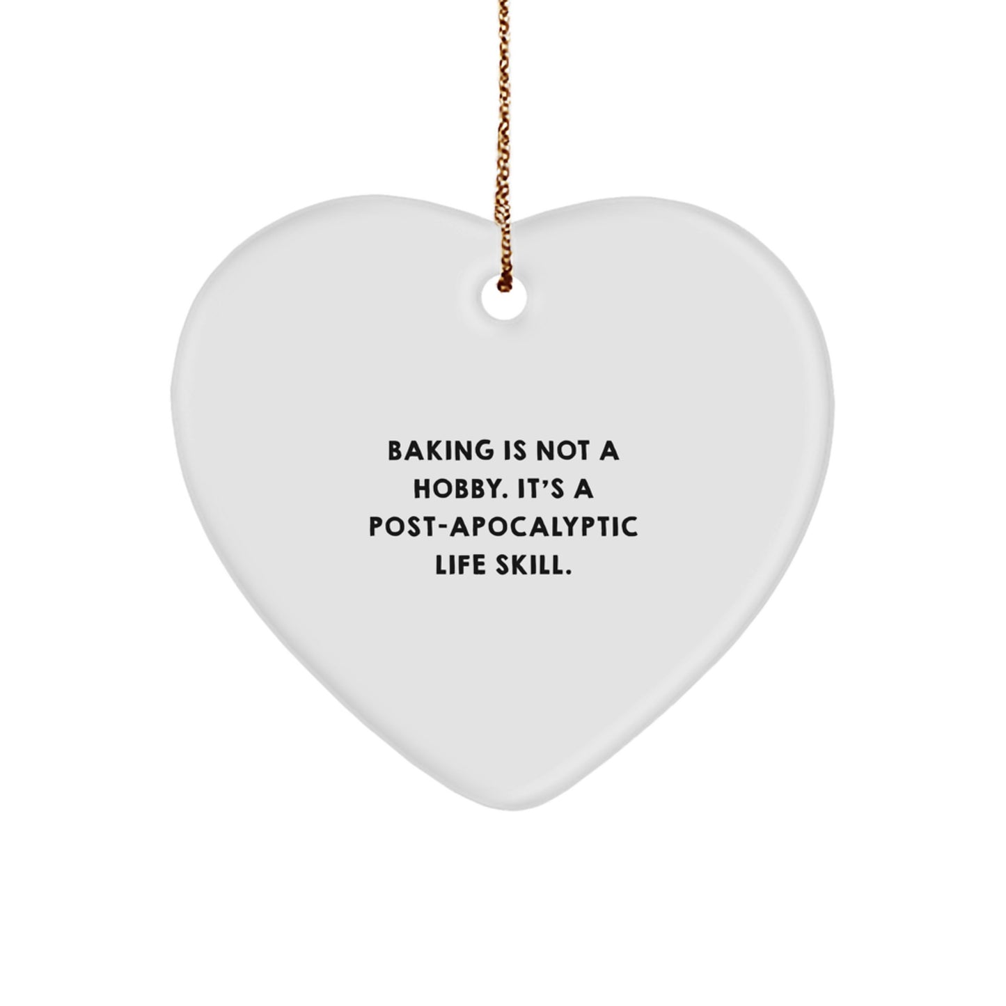 Bold Baking Heart Ornament Christmas Gift for Friends - Image 1