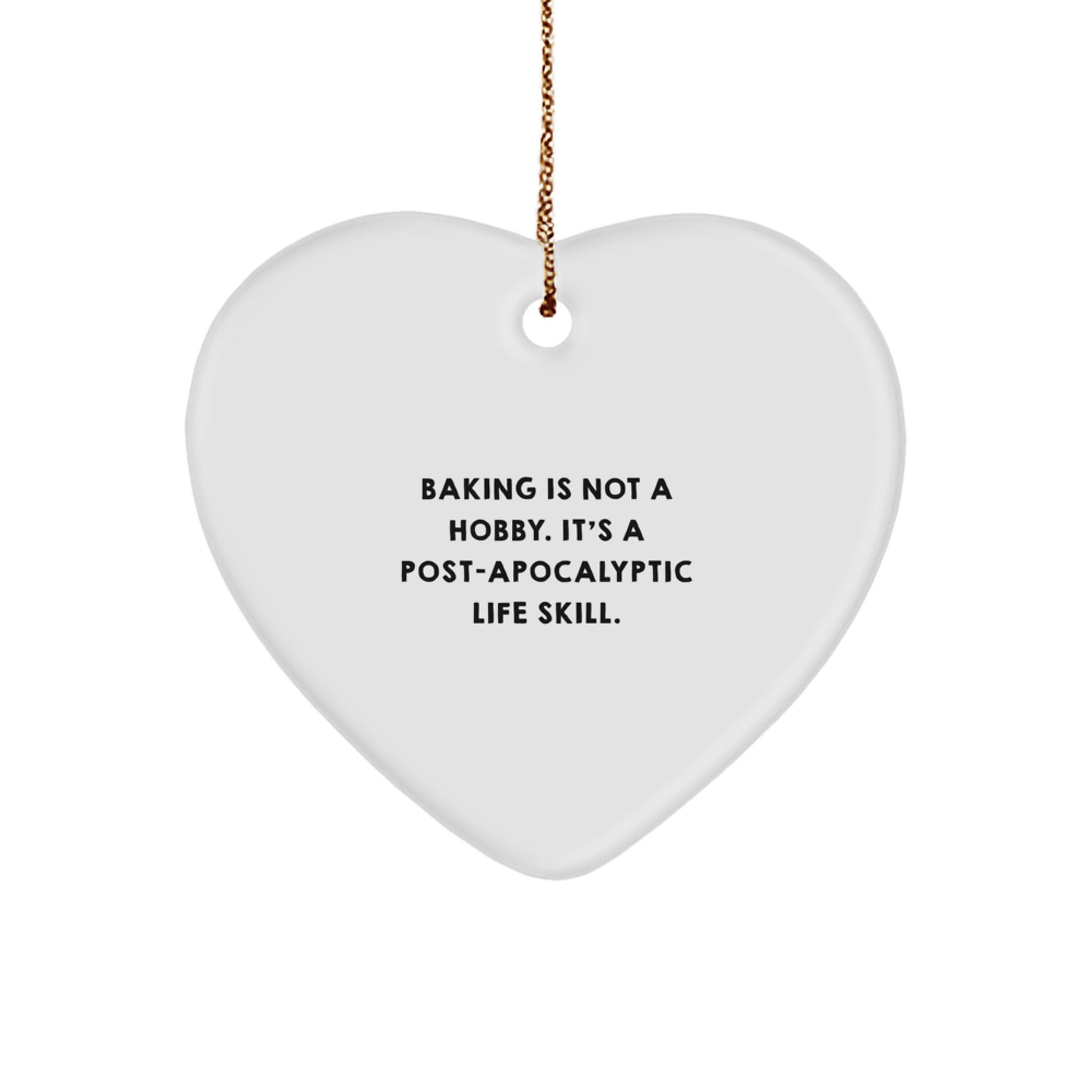 Bold Baking Heart Ornament Christmas Gift for Friends - Image 1