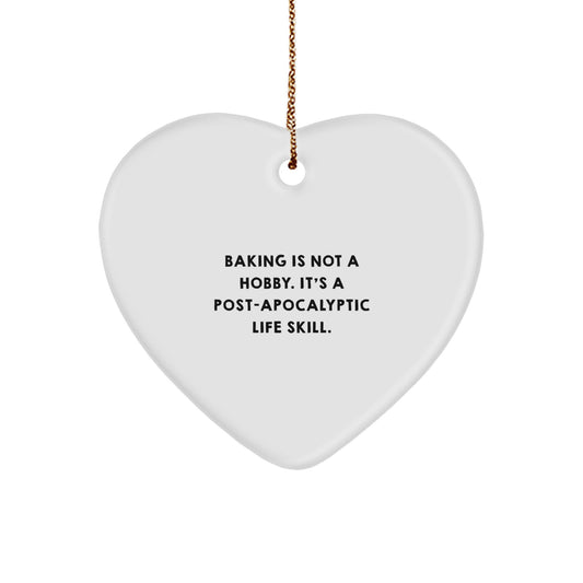 Bold Baking Heart Ornament Christmas Gift for Friends - Image 1